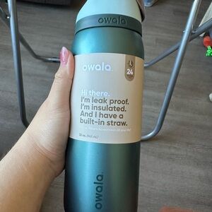 Owala FreeSip Stainless Steel Water Bottle / 32oz / Color: Wintergreen